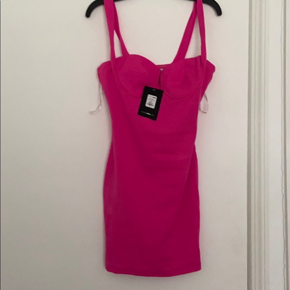 Fashion nova hot pink dress
